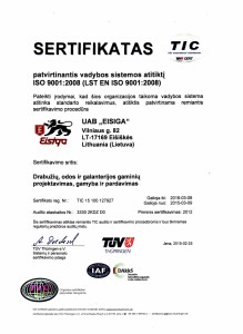 sertifikatas TIC 2016 